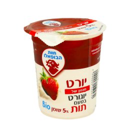 יורט בטעם תות 5 אחוז בופאלו