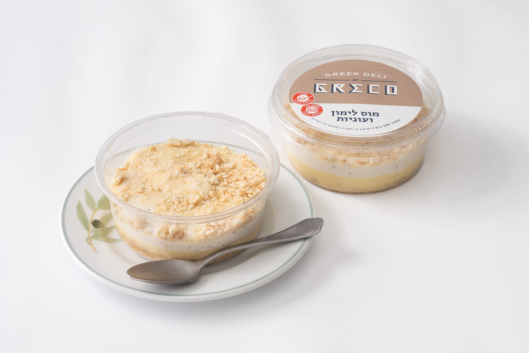 מוס לימון ועוגיות